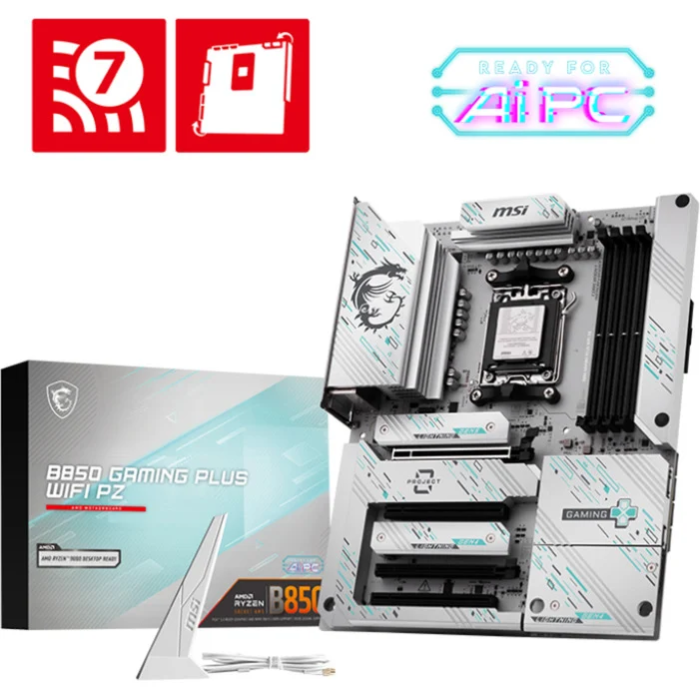 Placa Msi B850 Gaming Plus Wifi Pz,Amd,Am5,B850,4Ddr5,256Gb,1Dp,4Sata3+3M.2,5Gblan+Wifi7+Bt5.4,4Usb3.2,Atx 4 Placa Msi B850 Gaming Plus Wifi Pz,Amd,Am5,B850,4Ddr5,256Gb,1Dp,4Sata3+3M.2,5Gblan+Wifi7+Bt5.4,4Usb3.2,Atx 4
