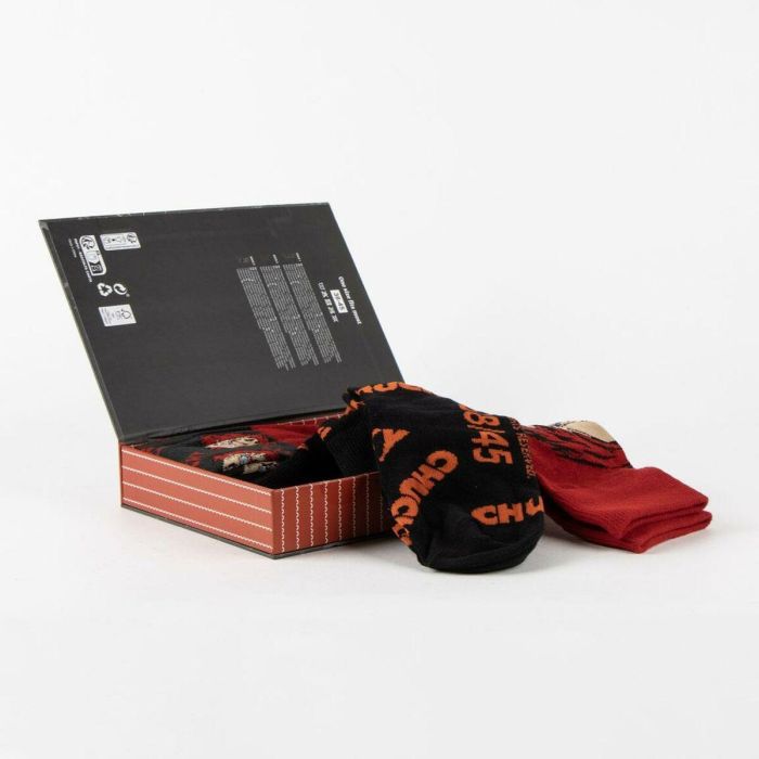 Cerdá Pack de 3 Calcetines Chucky, Tallas de Calzado 35-45, Multicolor 2