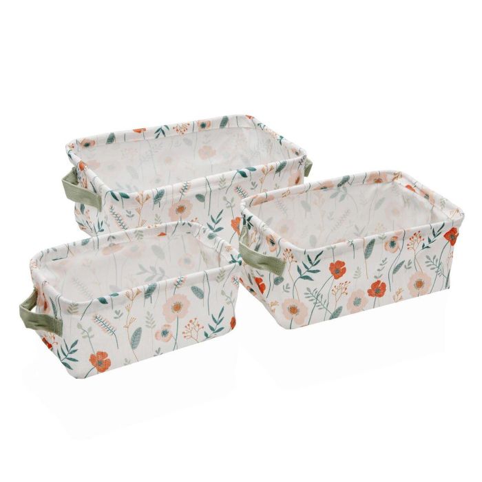 Versa Set 3 Cestas Rectangulares Verdi de Poliéster, Cestas Organizadoras de Almacenamiento, 18x14 cm (2 Unidades) 0 Versa Set 3 Cestas Rectangulares Verdi de Poliéster, Cestas Organizadoras de Almacenamiento, 18x14 cm (2 Unidades) 0