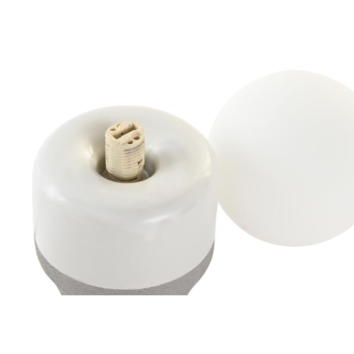 DKD Home Decor Lámpara Sobremesa Urban Bicolor Cerámica y Cristal 10 x 18 x 10 cm (4 Unidades) 4 DKD Home Decor Lámpara Sobremesa Urban Bicolor Cerámica y Cristal 10 x 18 x 10 cm (4 Unidades) 4