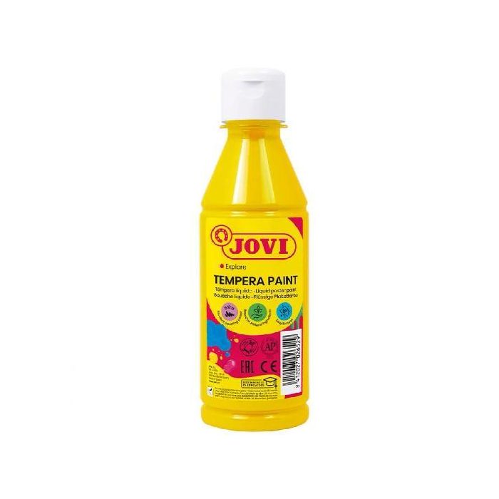 Jovi Témpera Líquida Amarillo Botella De 250 mL Jovi Témpera Líquida Amarillo Botella De 250 mL