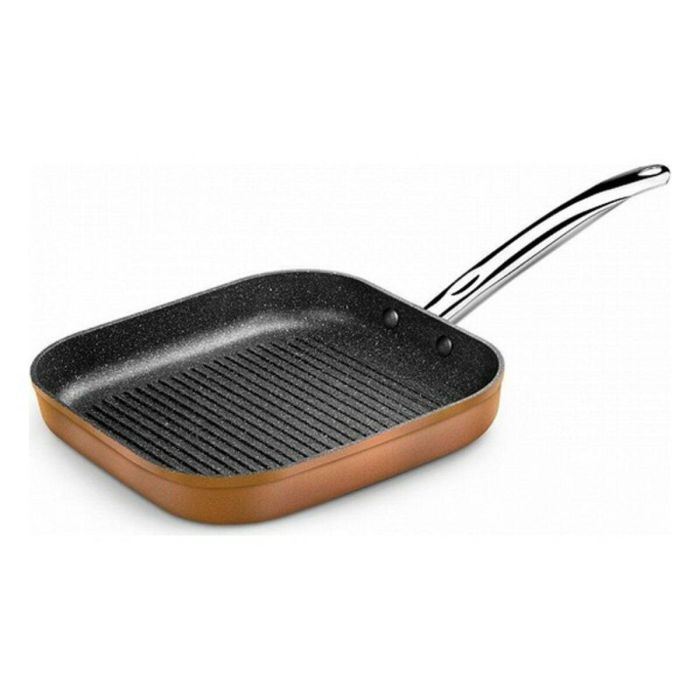 Sartén Asadora con Rayas Monix M740030 Grill 28 cm Aluminio Forjado (4 Piezas) (4 Unidades)