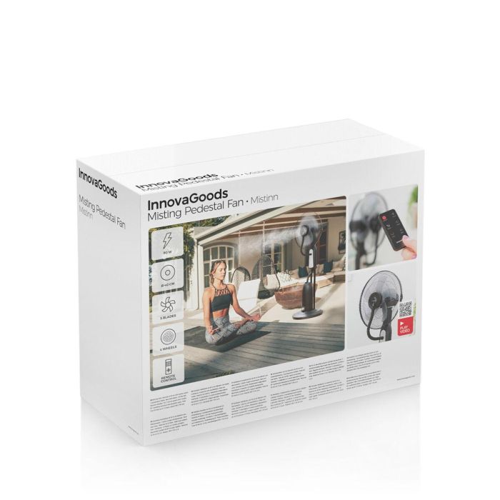 Ventilador Nebulizador de Pie con Mando a Distancia InnovaGoods Mistinn Negro 90 W 2,8 L 1 Ventilador Nebulizador de Pie con Mando a Distancia InnovaGoods Mistinn Negro 90 W 2,8 L 1