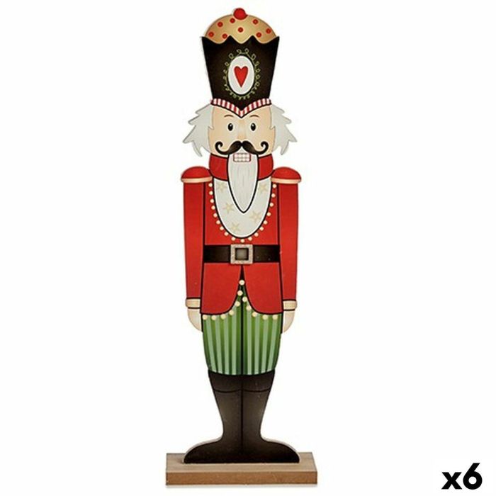 Figura Decorativa Cascanueces Blanco Negro Rojo Verde Madera 10 x 60 x 19 cm (6 Unidades) 0 Figura Decorativa Cascanueces Blanco Negro Rojo Verde Madera 10 x 60 x 19 cm (6 Unidades) 0