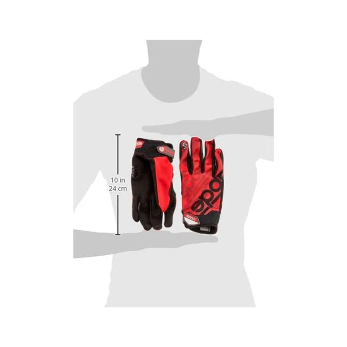 Guantes Sparco Meca 3 Talla L Rojo S002093RS3L 5