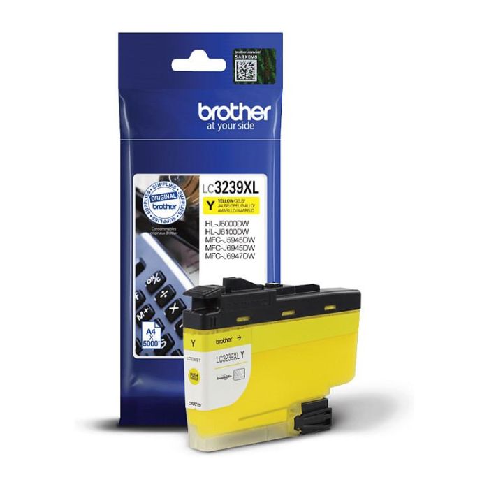 BROTHER Cartucho de tinta amarillo de larga duracion LC3239XLY