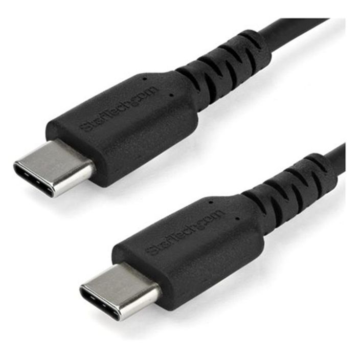 StarTech Cable USB-C a USB-C 2m (RUSB2AC2MB) para Carga Rápida 60W, DisplayPort Alt Mode, Blindaje Doble, TPE y Aramida StarTech Cable USB-C a USB-C 2m (RUSB2AC2MB) para Carga Rápida 60W, DisplayPort Alt Mode, Blindaje Doble, TPE y Aramida