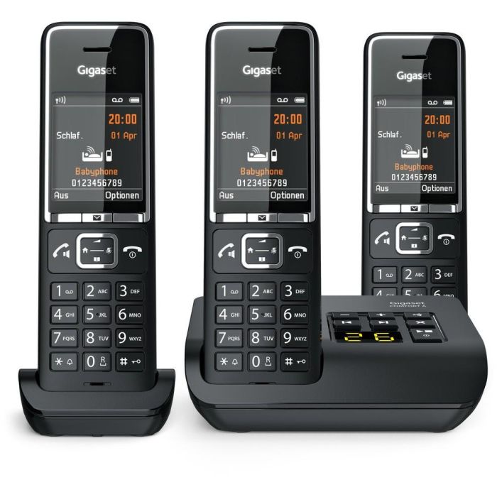 Gigaset COMFORT 550A trio schwarz/chrom 20 Gigaset COMFORT 550A trio schwarz/chrom 20