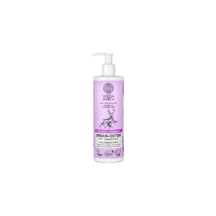Wilda Veterinaria Champú Urban-Detox para Mascotas, Perros y Gatos 400ml. Limpia y Refresca Piel y Pelaje