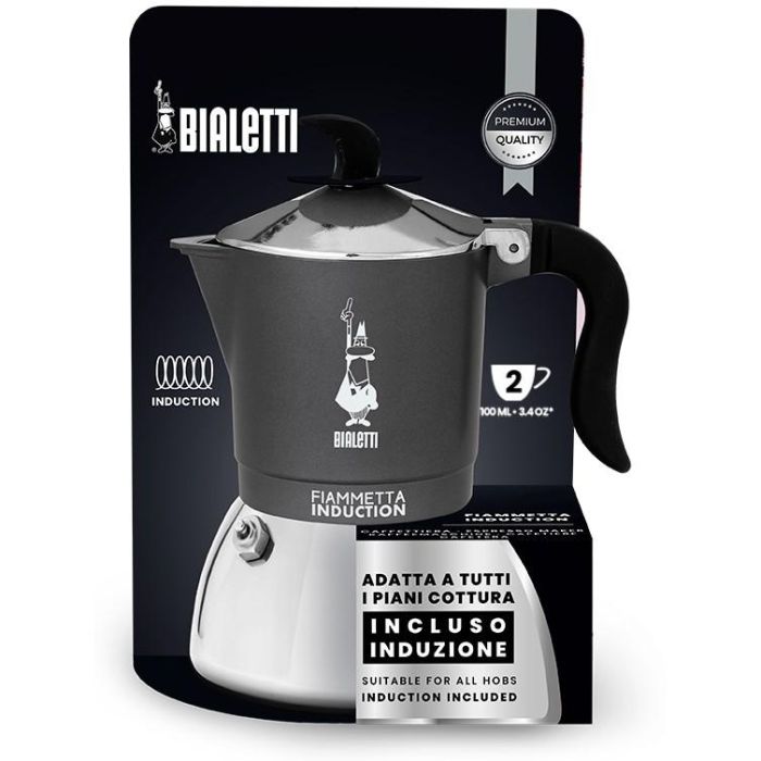 Bialetti FIAMMETTA 2TZ grau Induction 1 Bialetti FIAMMETTA 2TZ grau Induction 1