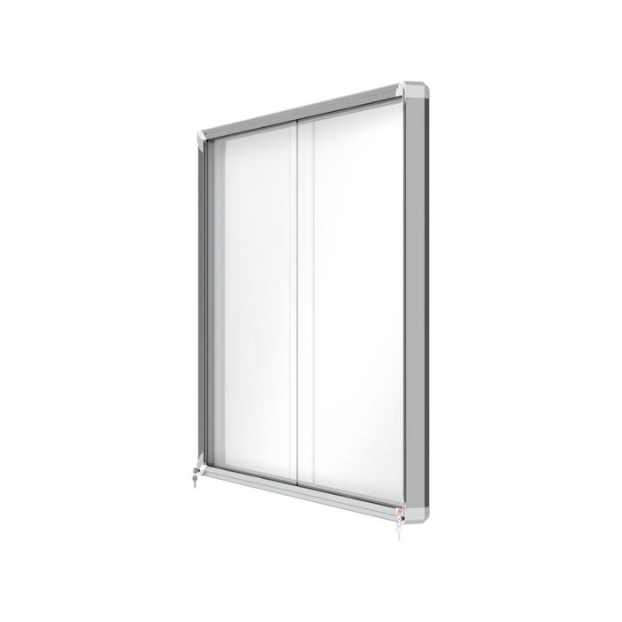 Vitrina De Anuncios Nobo Premium Plus Con Puerta Corredera Fondo Magnetico 18 X Din A4 Hojas 997x1412x54 mm 4