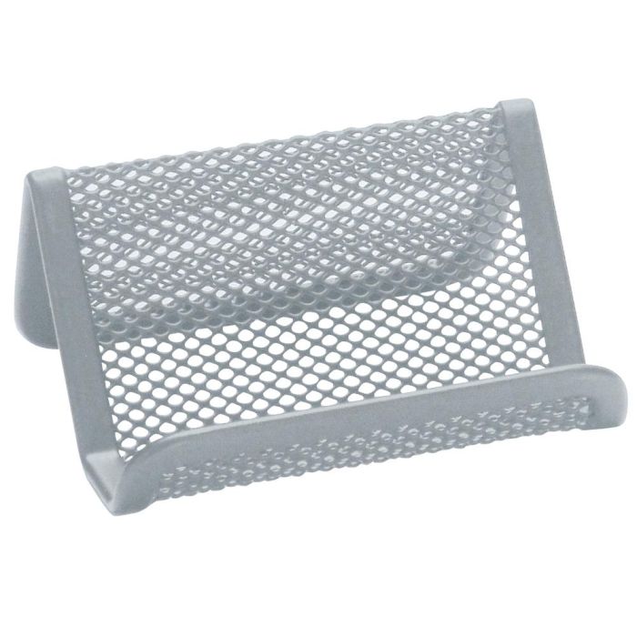 Portatarjetas Q-Connect Metalico Plata 11x7,5x5 cm 1