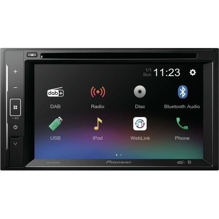 Pioneer AVH-A240DABDAB Autorradio 2 DIN con Pantalla 6.2" DVD USB Bluetooth DAB+ 0 Pioneer AVH-A240DABDAB Autorradio 2 DIN con Pantalla 6.2" DVD USB Bluetooth DAB+ 0