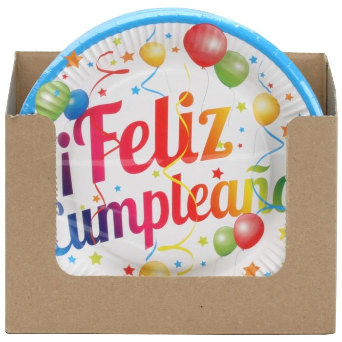 Juego De 8 Platos Cartón Party Time 23 cm 4 Juego De 8 Platos Cartón Party Time 23 cm 4