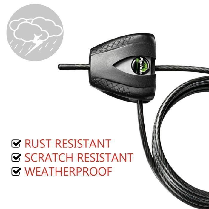 Master Lock 8417EURDPRO Cable antirrobo patentado ajustable de 30 cm a 1,8 m 1 Master Lock 8417EURDPRO Cable antirrobo patentado ajustable de 30 cm a 1,8 m 1