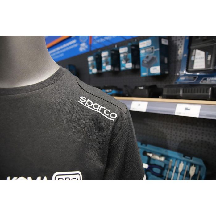 Sparco Camiseta técnica con zonas reflectantes, hombros reforzados, inserciones a contraste - Negro Talla S 4 Sparco Camiseta técnica con zonas reflectantes, hombros reforzados, inserciones a contraste - Negro Talla S 4