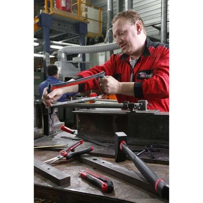 Facom 601PB Sierra para metales, Arco de sierra con tensión de 80kg, 2 posiciones (45°/90°), para hojas de 300mm, ergonómica 5 Facom 601PB Sierra para metales, Arco de sierra con tensión de 80kg, 2 posiciones (45°/90°), para hojas de 300mm, ergonómica 5