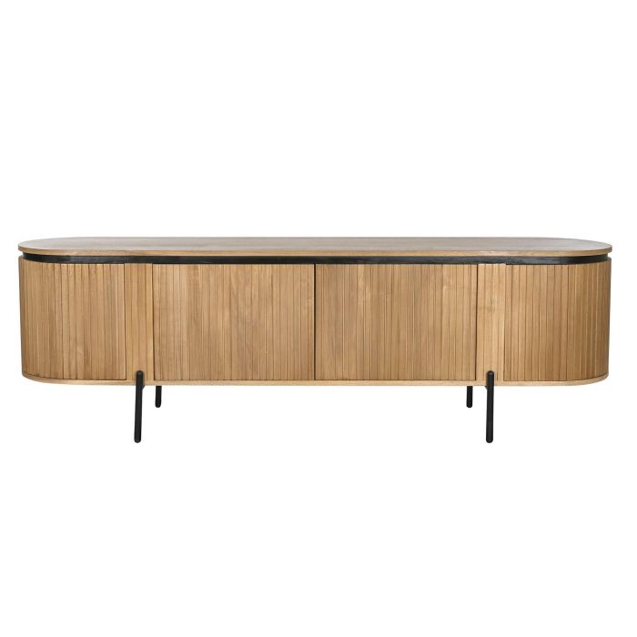 Mueble Tv Balines DKD Home Decor Natural Negro 40 x 55 x 180 cm 6 Mueble Tv Balines DKD Home Decor Natural Negro 40 x 55 x 180 cm 6