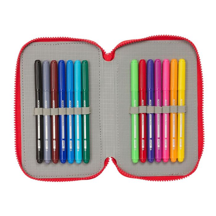 Plumier Triple Atlético Madrid Rojo 12,5 x 19,5 x 5,5 cm 36 Piezas 1 Plumier Triple Atlético Madrid Rojo 12,5 x 19,5 x 5,5 cm 36 Piezas 1