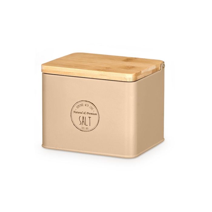 Salero Tapa Bambu Beige Kinvara 14x11x11cm (Set de 12) 1