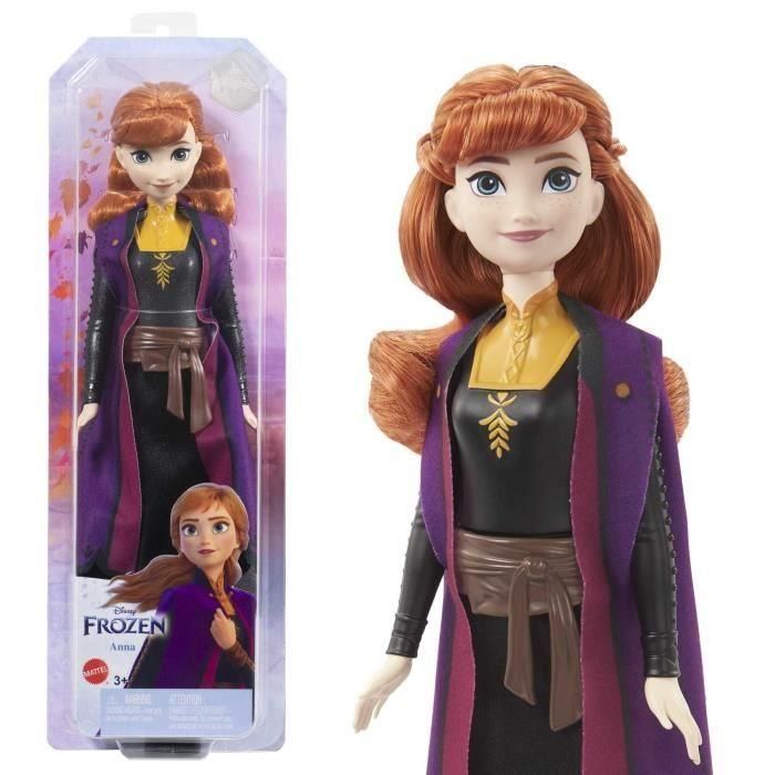 Mattel HLW50 Muñeca de Moda Frozen 2 Anna Articulada, con Chaleco y Conjunto de Viaje, Disney (Edad +3 Años) Mattel HLW50 Muñeca de Moda Frozen 2 Anna Articulada, con Chaleco y Conjunto de Viaje, Disney (Edad +3 Años)