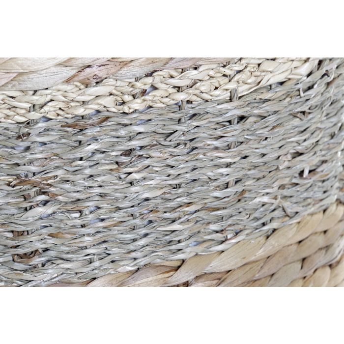 DKD Home Decor Reposapiés Boho Natural Seagrass Fibra 42 x 40 x 42 cm 1