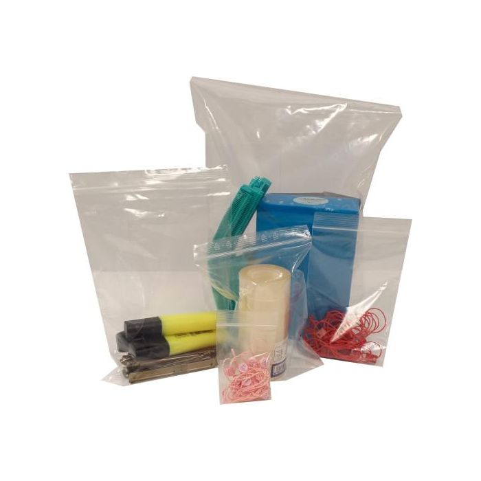 Bolsas plásticas transparentes autocierre 60x80 mm, PEBD 50 micras, caja de 1000 unidades, referencia 16226080