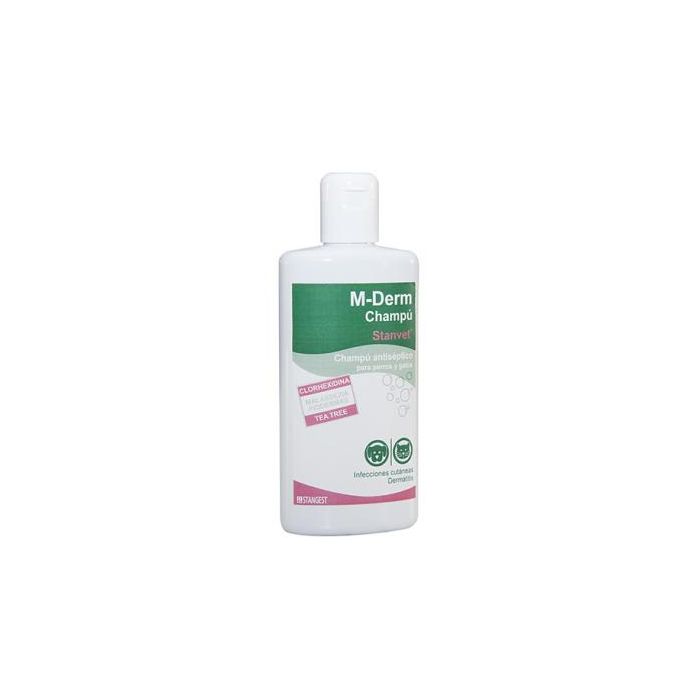 Stangest M-Derm Champú Antiséptico 250 mL - Tratamiento para Piodermas y Malassezia Stangest M-Derm Champú Antiséptico 250 mL - Tratamiento para Piodermas y Malassezia