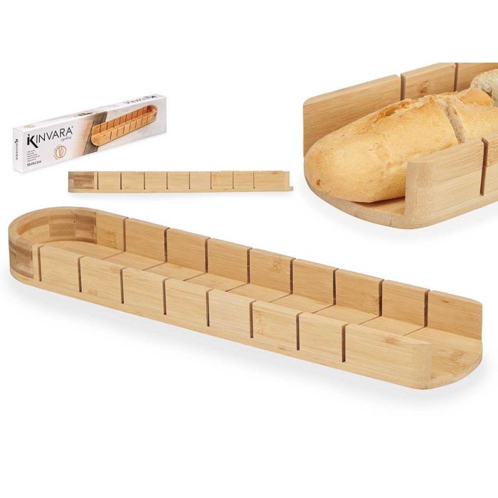 Tabla de Bambú para Cortar Pan 50 cm Kinvara - Marrón (6 Unidades) Tabla de Bambú para Cortar Pan 50 cm Kinvara - Marrón (6 Unidades)
