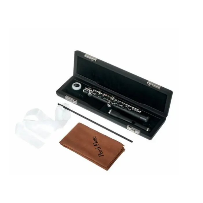 Pearl Flute Flautín Piccolo Pearl Quantz Pfp105E Cabeza y cuerpo de grenaditte, mecanismo de Mi, funda, estuche, kit limpieza 8