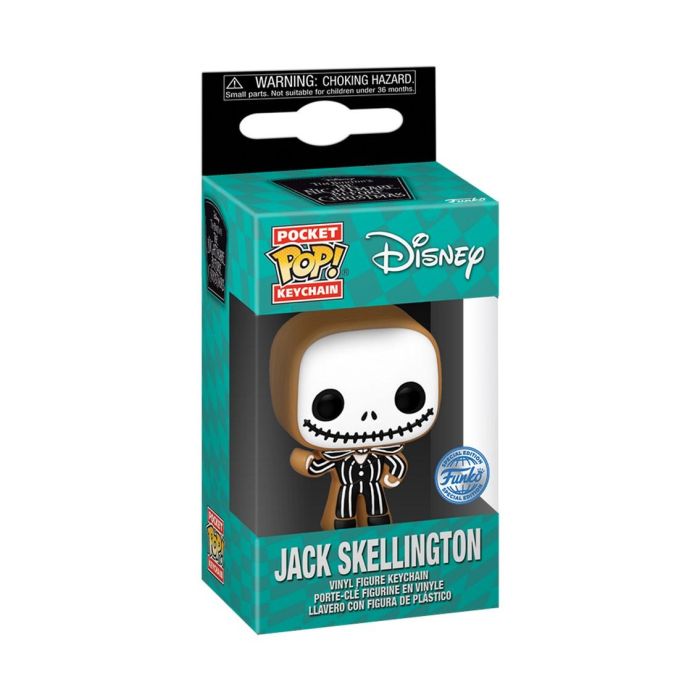 FUNKO Llavero Pocket POP Disney Pesadilla Antes de Navidad Jack Skellington Gingerbread Exclusive 1