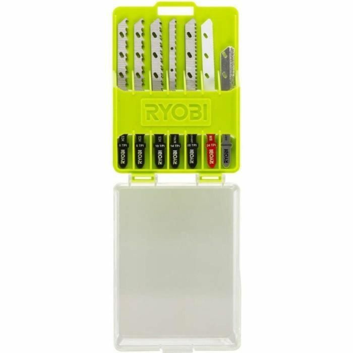 Ryobi Caja de 10 Hojas de Sierra de Calar Inalámbricas ONE+ para Madera, Laminado, Plástico, Metal, Diamante, Granito y Mosaico 0 Ryobi Caja de 10 Hojas de Sierra de Calar Inalámbricas ONE+ para Madera, Laminado, Plástico, Metal, Diamante, Granito y Mosaico 0