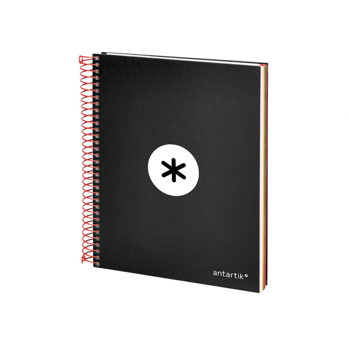 Antartik Cuaderno espiral A5 micro tapa forrada 120 hojas 90 gr horizontal negro 3 Antartik Cuaderno espiral A5 micro tapa forrada 120 hojas 90 gr horizontal negro 3