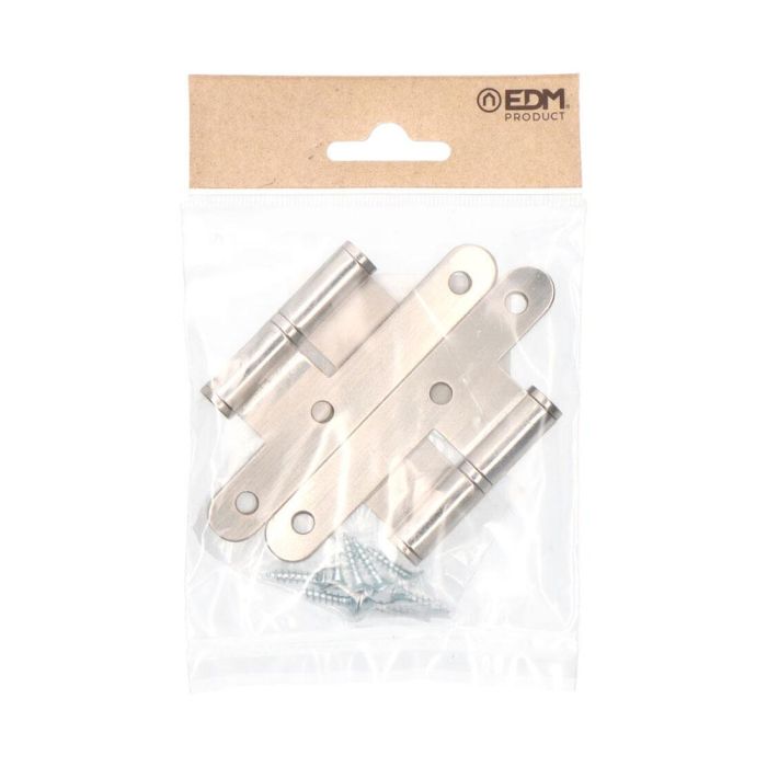 Edm Pernio pn04 sin remate canto redondo izquierda 100 x 58 mm níquel satinado 1