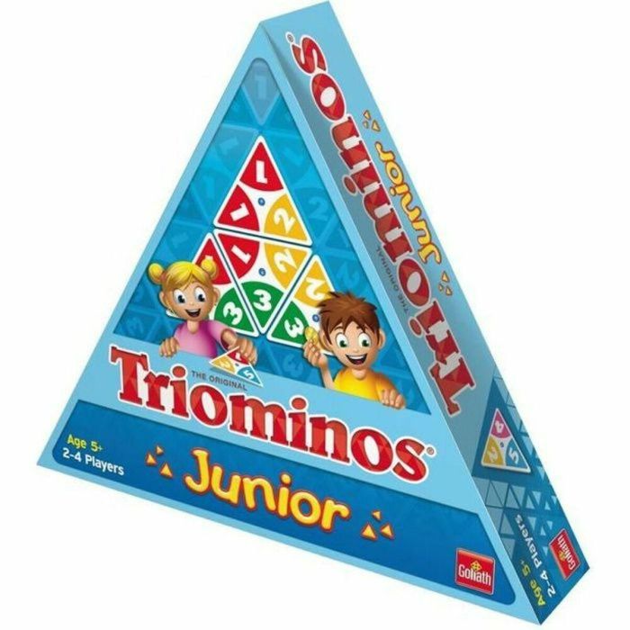 Goliath Triominos Junior Juego Infantil Dominó en Evolución con Piezas Triangulares y 2 Niveles de Dificultad