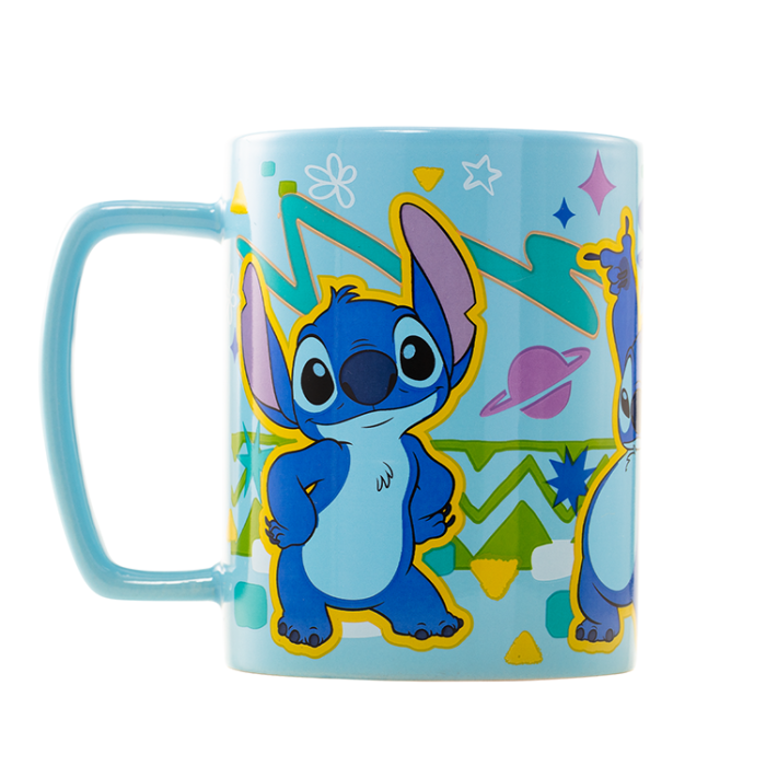 Taza funda de peluche Stitch Disney 440ml 2
