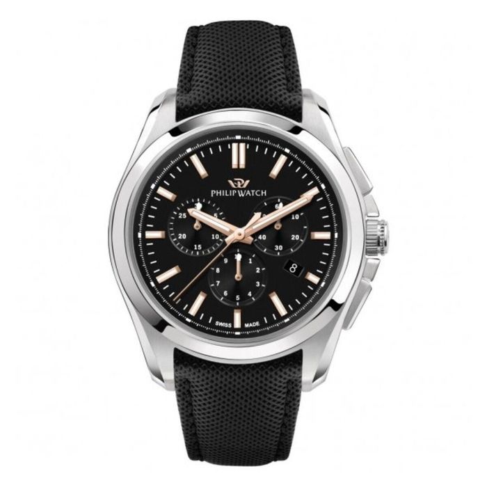 Reloj Hombre Philip Watch AMALFI CHRONO Negro (Ø 43 mm)