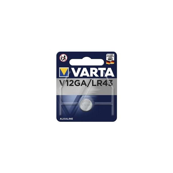 Varta 4278101401 V12GA/LR43 Pila de Botón Litio 120mAh 1ud para Electrónica