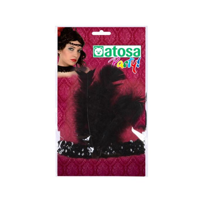 Cinta Para El Pelo Diadema Negro Brillante Con Pluma 1 Cinta Para El Pelo Diadema Negro Brillante Con Pluma 1