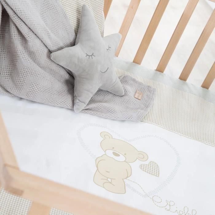 Roba AAAIG72186 Parque Infantil Hexagonal Liebhabear Altura Regulable, Base Extraíble, 6 Ruedas con Freno, Madera Natural, Diseño Osito 3 Roba AAAIG72186 Parque Infantil Hexagonal Liebhabear Altura Regulable, Base Extraíble, 6 Ruedas con Freno, Madera Natural, Diseño Osito 3