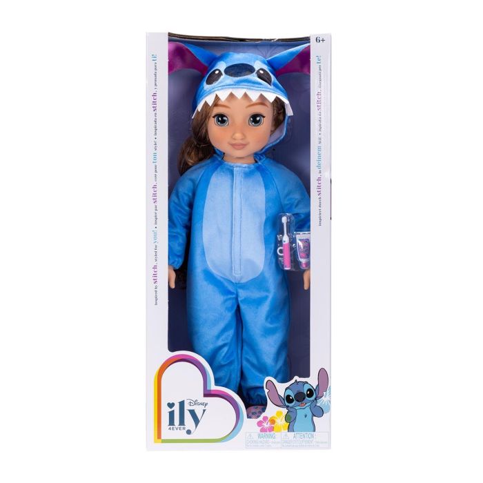 Jakks Pacific Muñeca Disney ILY Inspirada en Stitch con Pijama Onesie, Capucha, Pantuflas y Set de Higiene PVC 50 cm 1 Jakks Pacific Muñeca Disney ILY Inspirada en Stitch con Pijama Onesie, Capucha, Pantuflas y Set de Higiene PVC 50 cm 1
