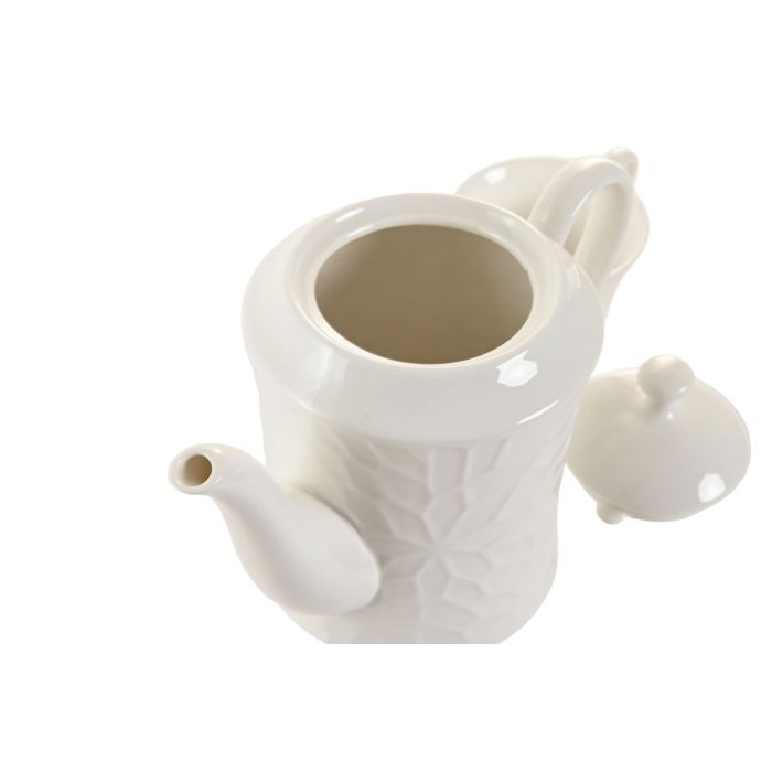 Juego de Tazas de Café Home ESPRIT Blanco Bambú Porcelana 4 Juego de Tazas de Café Home ESPRIT Blanco Bambú Porcelana 4