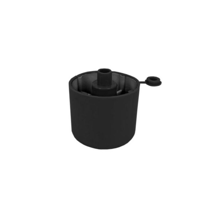 Herrajes Alk Pie Nivelador Regulable Koku Ø50 H44 M10X10 Negro
