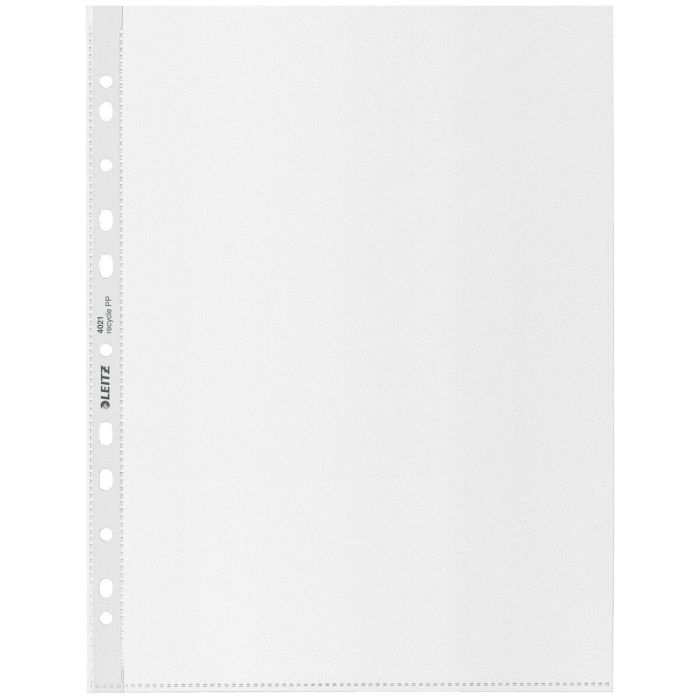 Funda Multitaladro Leitz Recycle Gran Capacidad Pp 100Μ Piel De Naranja A4+ 11 Tal. Bolsa De 25 1