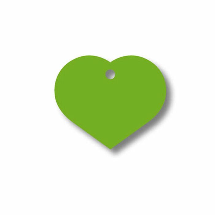 Placa identificativa para collar Imarc Heart Verde 1