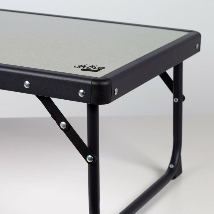 Mesa Plegable Aktive Camping Gris 56 x 25 x 40 cm (2 Unidades) 4 Mesa Plegable Aktive Camping Gris 56 x 25 x 40 cm (2 Unidades) 4