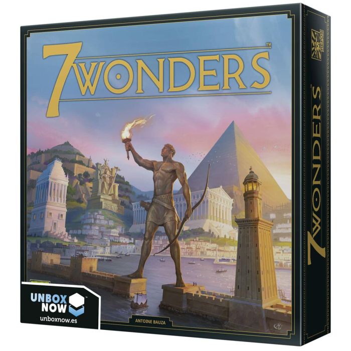Repos Production 7 Wonders Juego de cartas de civilizaciones y estrategia, 3-7 jugadores, 10+ años, 30 minutos, Español, Accesible daltonismo Repos Production 7 Wonders Juego de cartas de civilizaciones y estrategia, 3-7 jugadores, 10+ años, 30 minutos, Español, Accesible daltonismo