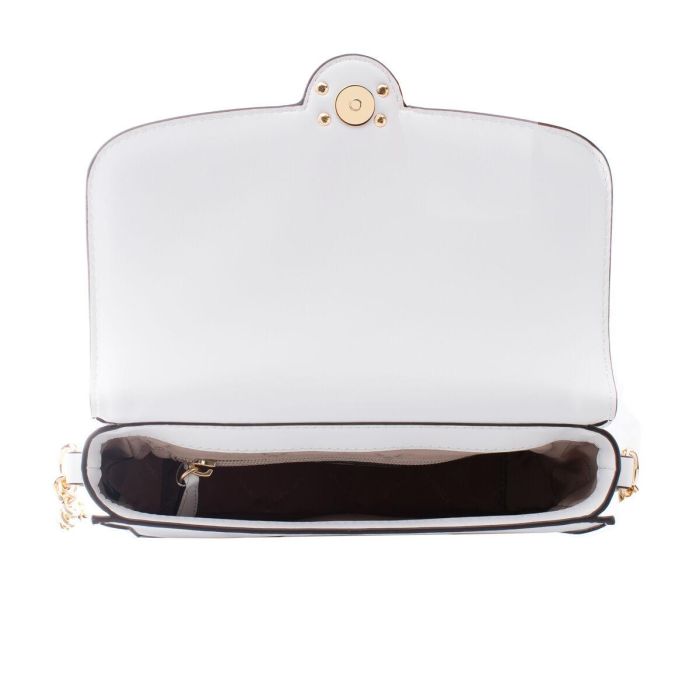 Bolso Bandolera Michael Kors Leida Blanco 23 x 16 x 7 cm 1 Bolso Bandolera Michael Kors Leida Blanco 23 x 16 x 7 cm 1