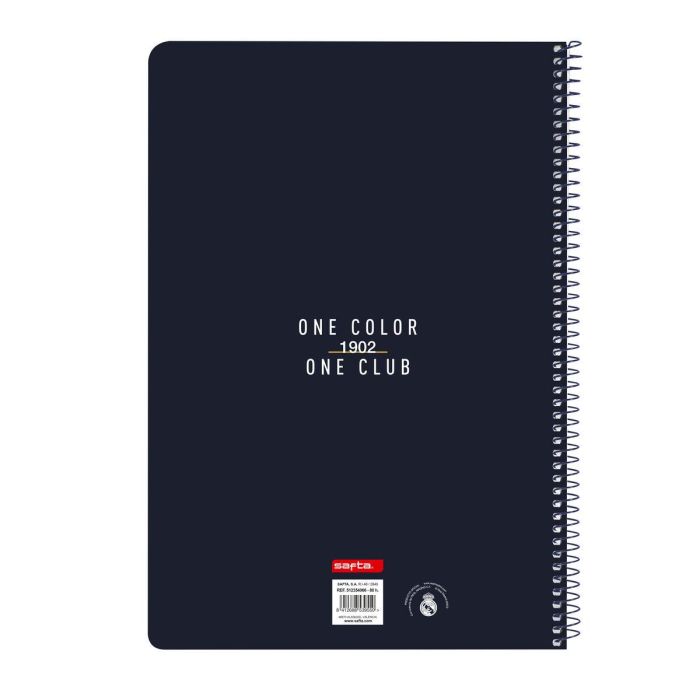 Libreta Real Madrid C.F. Blanco A4 80 Hojas 1 Libreta Real Madrid C.F. Blanco A4 80 Hojas 1