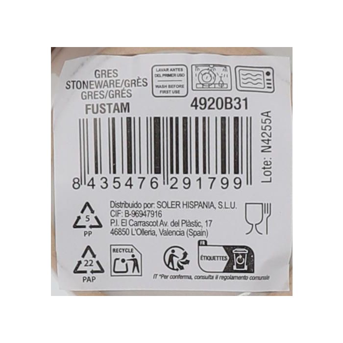 La Mediterranea Mug Fustam, 240 ml, con 7,3 cm de ancho, 8,9 cm de alto y 11 cm de largo (48 Unidades) 1